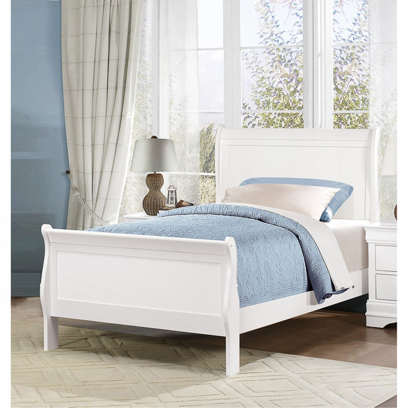 Mobilier de chambre à coucher de style Louis Philippe en bois 1pc, Blanc