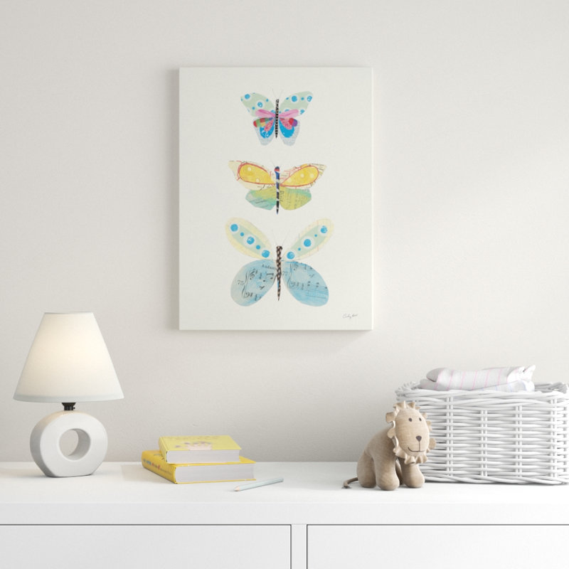 « papillon chars iv », art sur toile, H 19 po x l 14 po x P 2 po