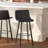 Brandy Upholstered Counter Stool with Metal Frame-88697086
