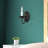 Maynes Steel Candle Wall Light-303994449