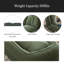 Lit rembourré pour chien pour adultes et animaux de compagnie, canapé-lit pliant avec 5 positions réglables, 2 coussins moelleux pour la chambre à coucher, le salon et le coin lecture-1018791338