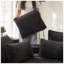Canapé-lit 78,5 pouces en velours côtelé semi-circulaire 2-en-1, fauteuil inclinable avec coussins décoratifs et cinq coussins décoratifs-53036193-53036383