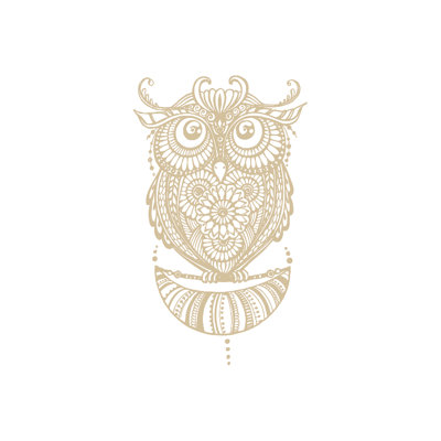 Décalcomanie murale hibou Shelia