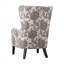 Chaise rembourrée en polyester avec 4 pieds