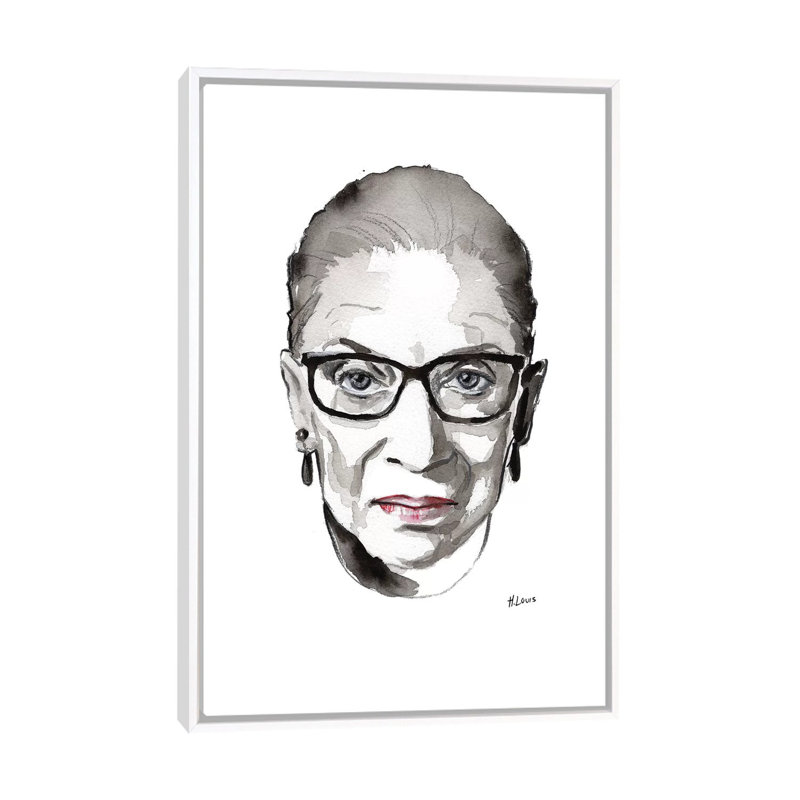 Impression RBG par Hodaya Louis, H 60 po x l 40po x P 1,5 po, Toile blanche encadrée, Pas de tapis