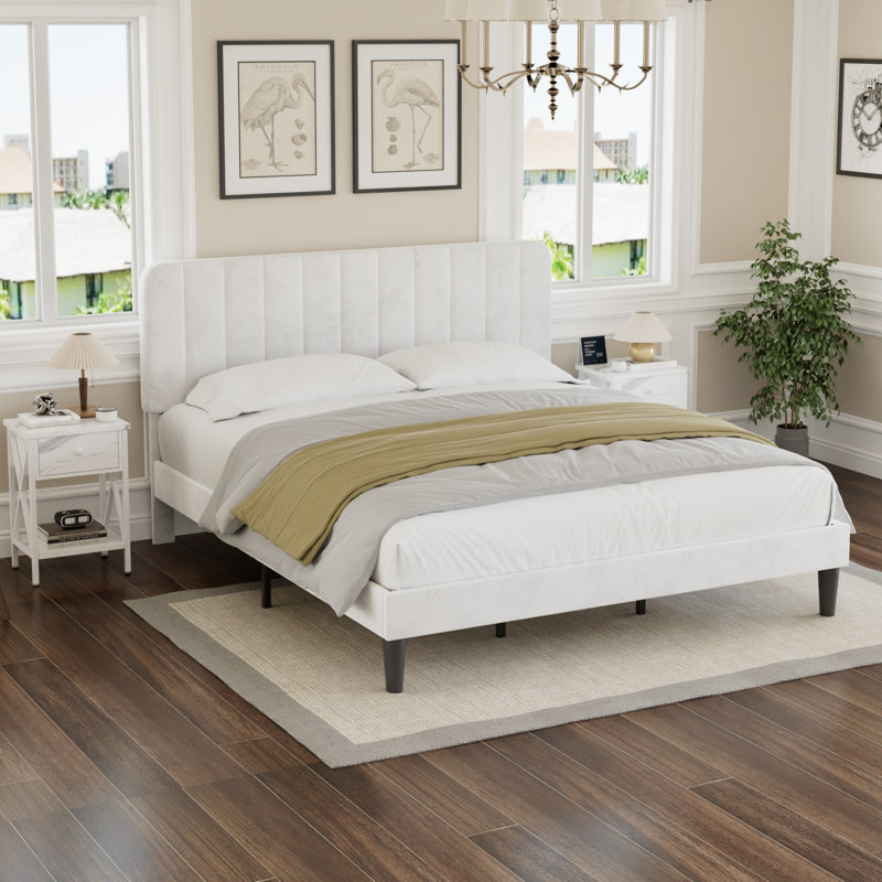 3 Piece Upholstered Bedroom Set, King