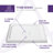 Titan Series 36'' W 36'' D Square Double Shower Base