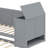 Daybed With Storage Arms, Trundle And Charging Station-1810907641