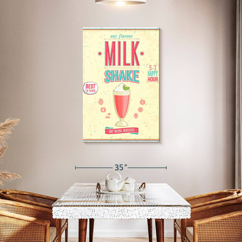 Yarlin Retro Diner Milkshake, 45" H x 30" W