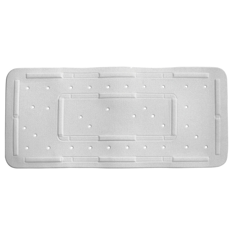 Non-Slip Bath Mat, Single - 90cm L x 36cm W, Grey