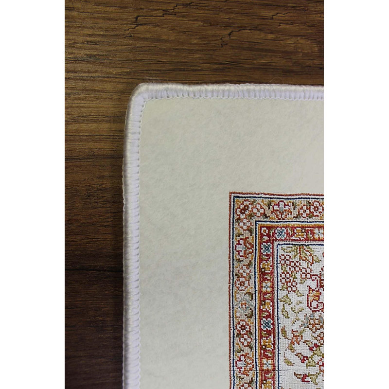 Premium Hall Carpet, 2.6 x 4.9 Feet, 100% Polyester, 650 gr/m² | Antibacterial, Non-Slip PVC Dot Underside, 0.3 in Pile Height | Machine Washable, 3D Digital Print, Durable & Stylish for Home Décor