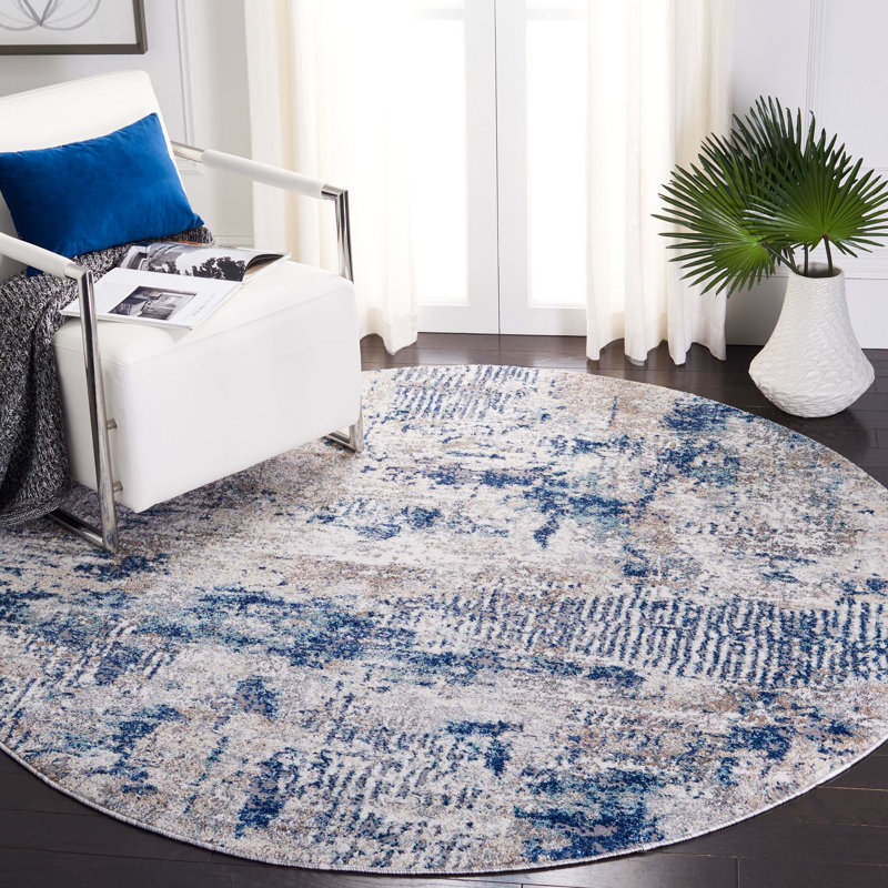 Aston Performance Abstract Rug, Round 6'7"