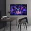 Neon With The Inscription Game - No Frame Print on Canvas