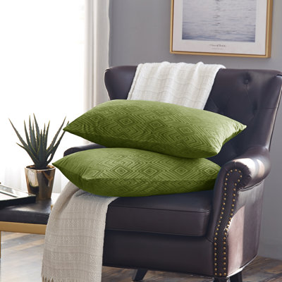 Ikat Velvet Rectangular Pillow Cover