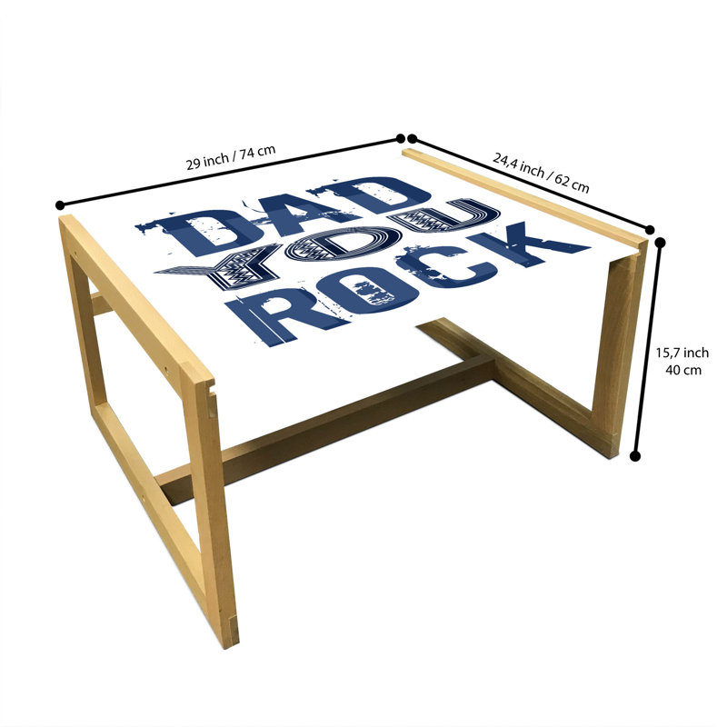 Jacquese Sled Coffee Table, 62cm H x 74cm W x 40cm D