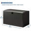 Boîte de rangement en résine 130 gallons, boîte de rangement extérieure verrouillable et imperméable, contenant extérieur polyvalent pour colis, coussins de mobilier de patio, outils de jardin et accessoires de piscine-122558745