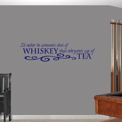 Adhésif décoratif shot of whiskey/tasse de thé