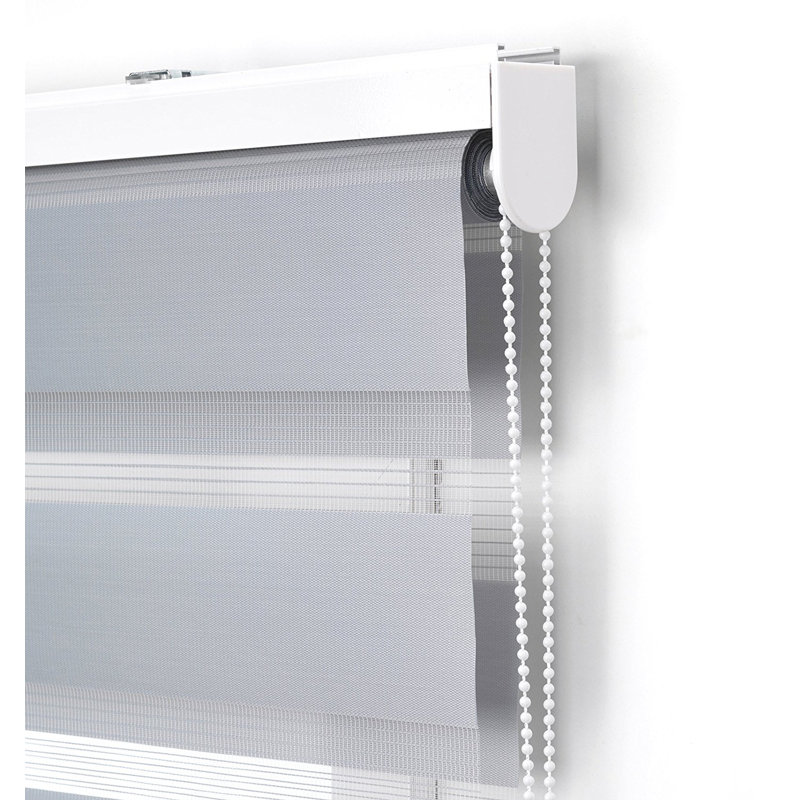 Semi Sheer Roller Blind, Grey, 175 cm L x 145 cm W