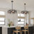 4-Light Dimmable Geometric Chandelier