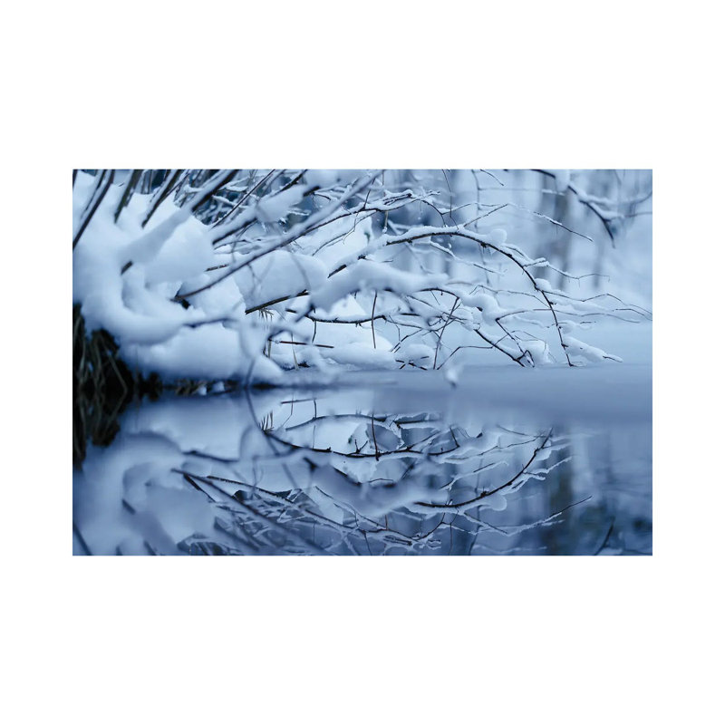 Winter Reflection 1 Piece Wrapped Canvas Wall Art, 20.32 cm H x 30.48 cm W
