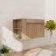 Base de meuble-lavabo mural 30 po avec 2 portes et 1 tablette latérale réglable