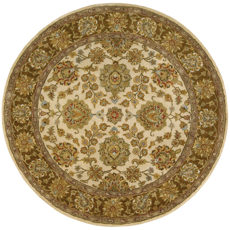 Delaware Wool Oriental Indoor Rug, Round 8'