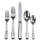 Art Deco 5 - Piece Stainless Steel Flatware Set - Service for 1