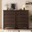Commode 6 tiroirs Vintage pour chambre à coucher, commode haute en bois avec pieds fuselés, commodes et commodes-1942324834