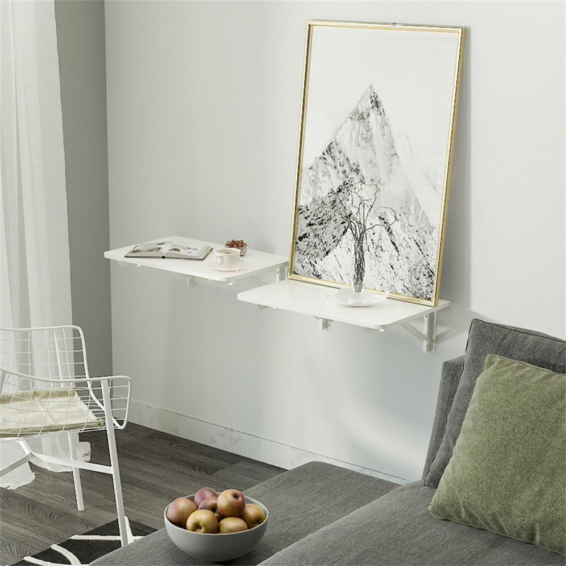 23.6" Wall Mount Modern Floating Folding Table