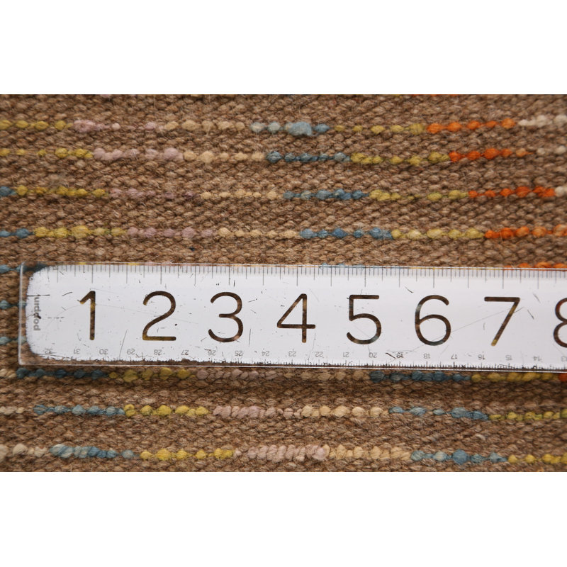 Tapis de couloir style oriental à chevrons en laine marocain 3 x 10