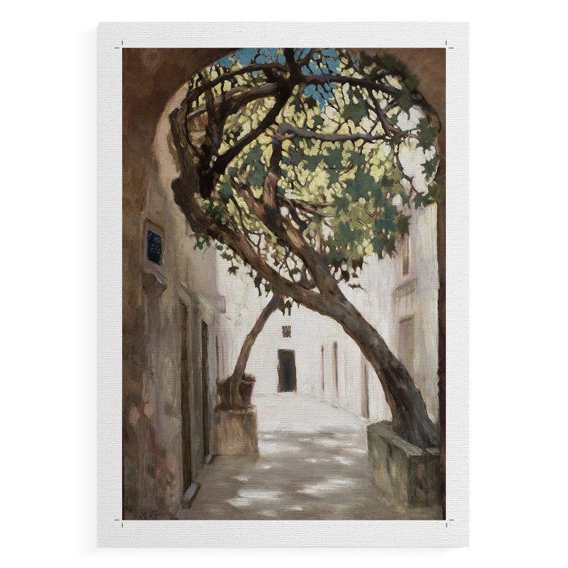 Paysage rétro CXLI - impression sur toile seulement - non encadrée, H 60 po x l 40 po