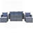 Outstanding All-Weather Wicker Patio Set with Versatile Seating and Removable Cushions-1258034726