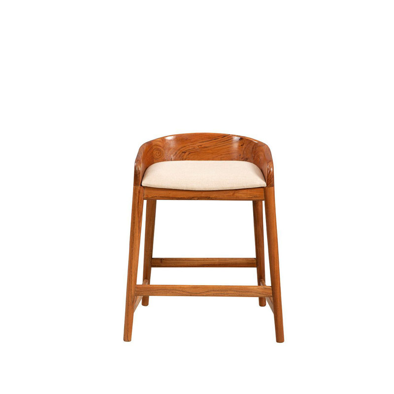 Saddle 34" Tall Counter Stool, Brown