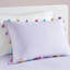 Édredon lavande à pampille avec coussin décoratif Sweet Heart, oreiller simple / grand et simple