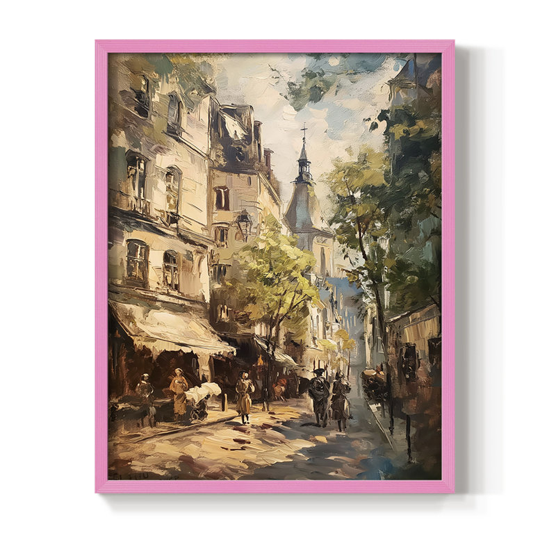 LANDSCAPES Series CECXC, reproduction encadrée - bois massif, H 15 po x l 12 po, Rose