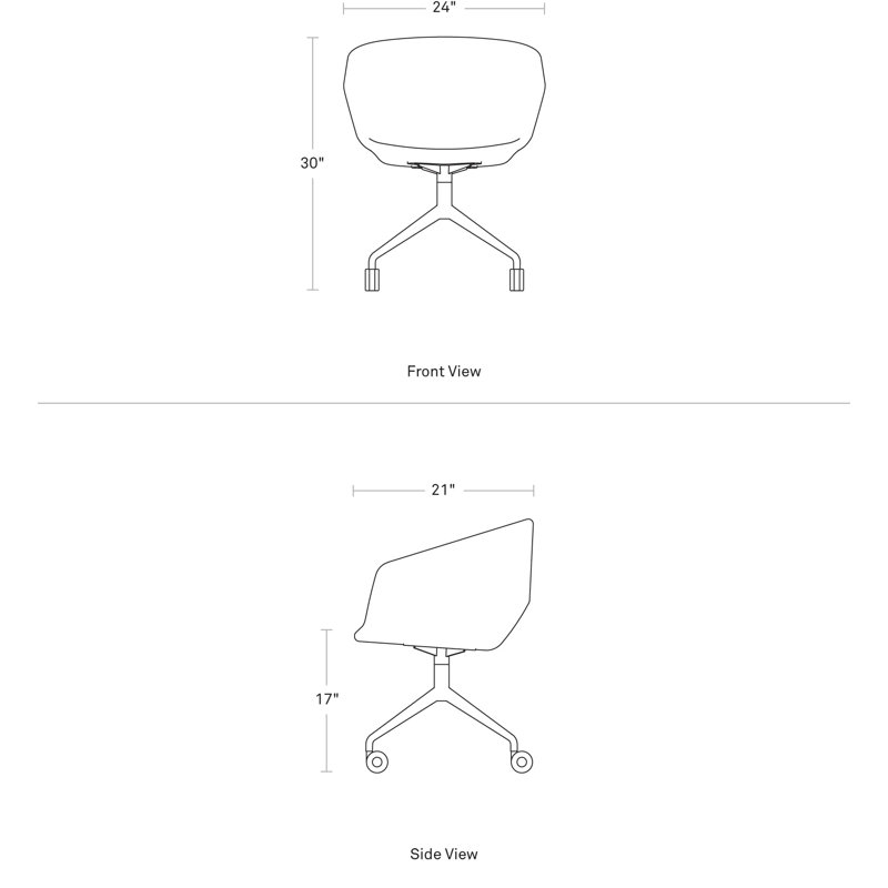 Host Leather Swivel Task Chair