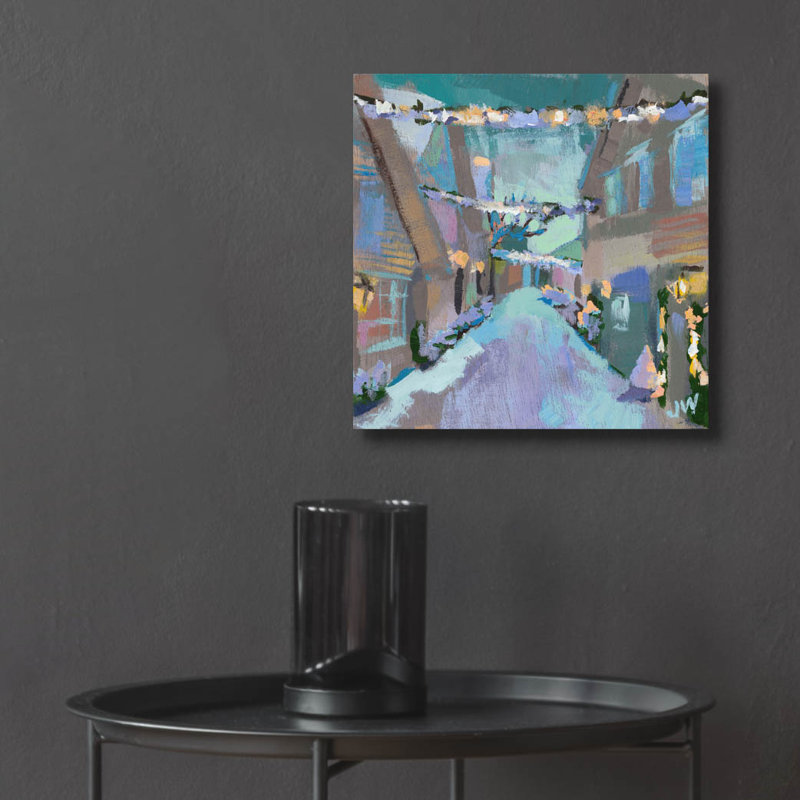«Holiday Street Lights» par Jenny Westenhofer, H 12 po x l 12 po x P 0,13 po