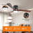 52 Inch Black Wood Ceiling Fans With Lights And Remote, Modern Flush Mount Low Profile Ceiling Fan With Light, 6 Speed, Reversible DC Motor, For Bedroom/Outdoor/Farmhouse/Patios