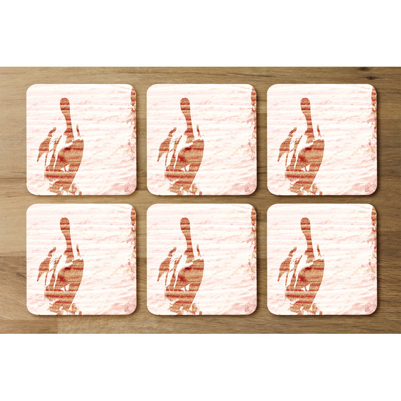 Square 6 Piece Coaster Set