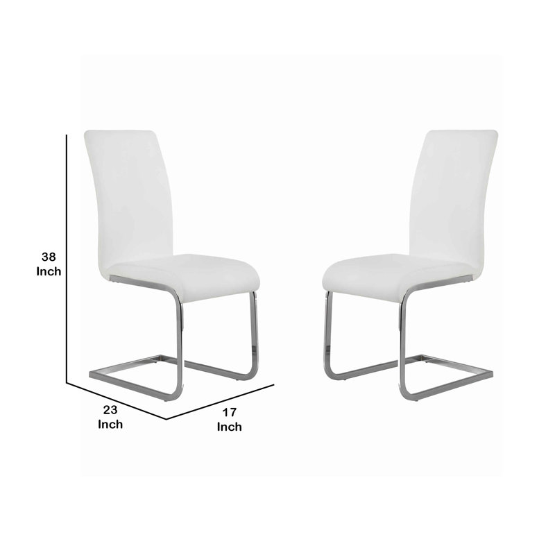 Chaise d'appoint rembourrée Darcie, Blanc