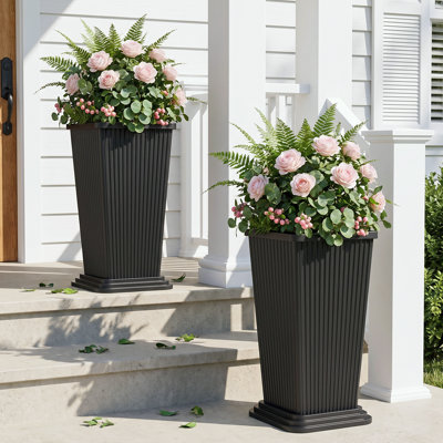 23.6 Inch Tall PE Tapered Planter Pots