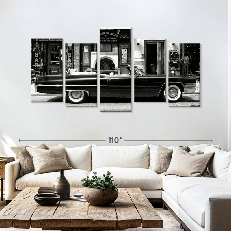 Mehar Black Cadillac, 48" H x 94" W