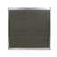 Table de salle à manger d'extérieur - Aluminium anodisé - Plateau en osier - 35 po
