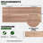 3 Piece Paulownia Floating Shelf