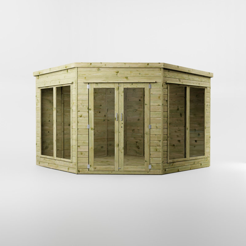 Mercia 9 x 9ft Premium Corner Summerhouse, Yes
