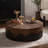 38.97" Round Coffee Table with Pedestal Base-2095098437