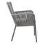 Chaise de patio empilable avec coussin Mahaffey