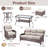  7-Piece Patio Furniture Set With Swivel Glider Chairs, 6-Inch Ultra-Plush Cushions & Water-Resistant Olefin Fabric-118850217
