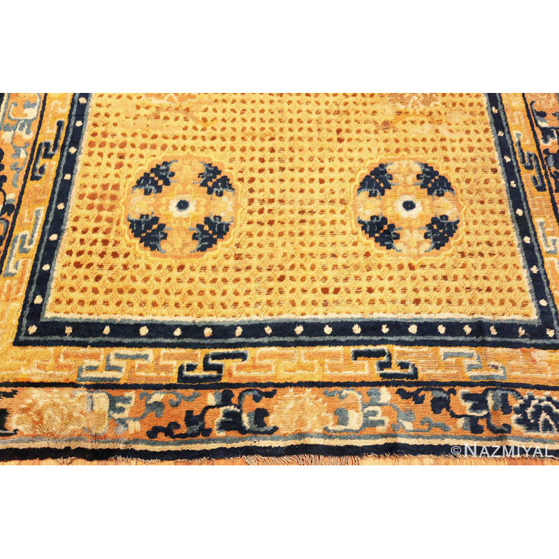 Tapis ningxia chinois antique du 18ème siècle