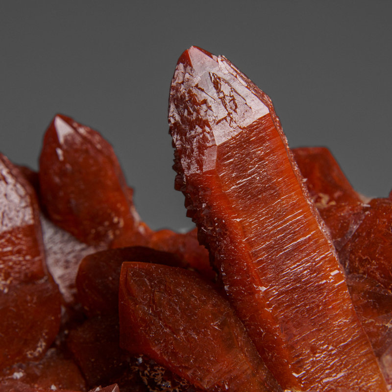 Red Quartz Hematite Crystal Cluster From Morocco (1.2 Lbs)